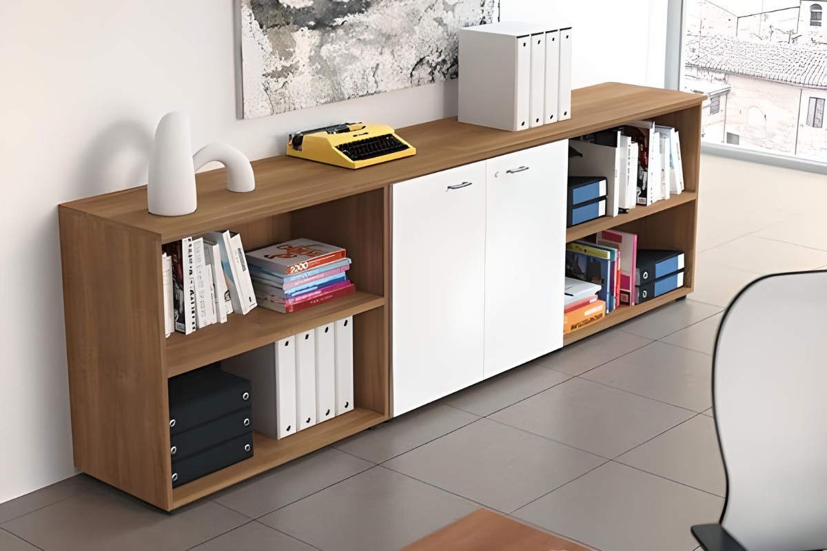 Tủ tài liệu không cánh bằng gỗ cao cấp