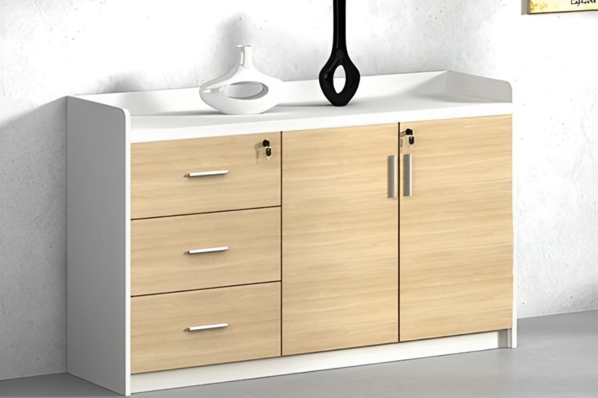 Tủ tài liệu thấp bằng gỗ cao cấp