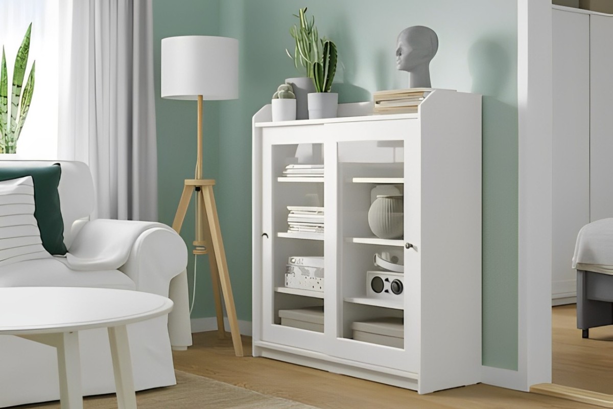 Tủ tài liệu thấp cánh kính hiện đại