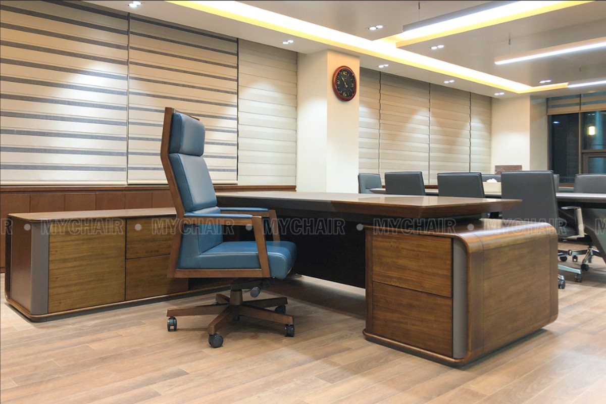 Bàn giám đốc đặt theo yêu cầu có thể tùy chỉnh về kích thước, màu sắc, chất liệu