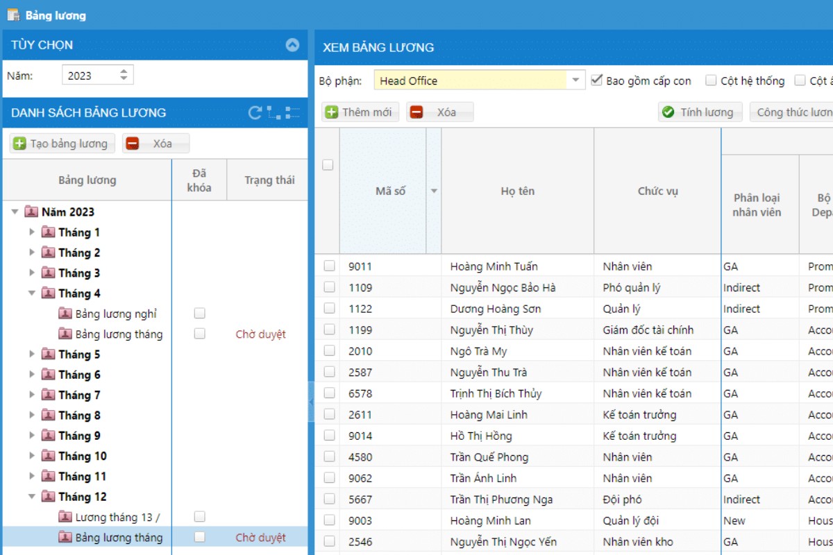 Phần mềm tính lương CorePayroll