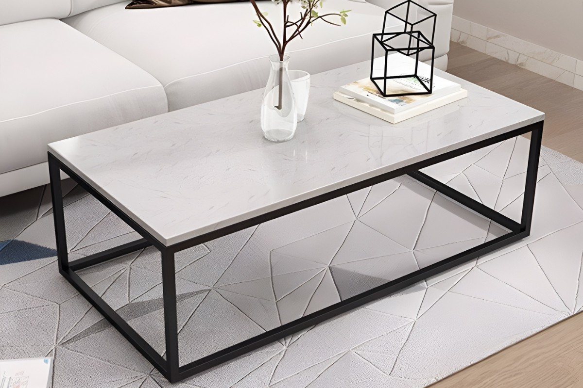 Bàn trà phòng ngủ chân sắt đẹp