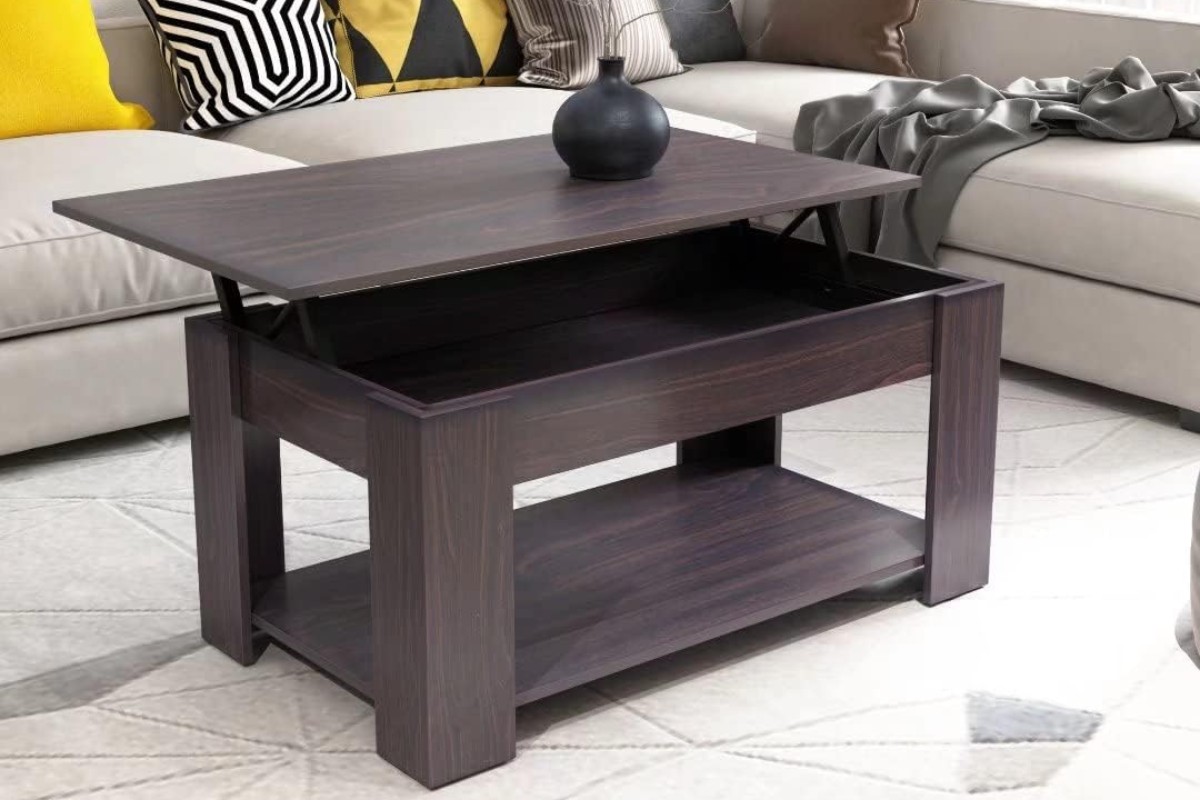Bàn trà sofa gỗ nâng hạ tiện dụng