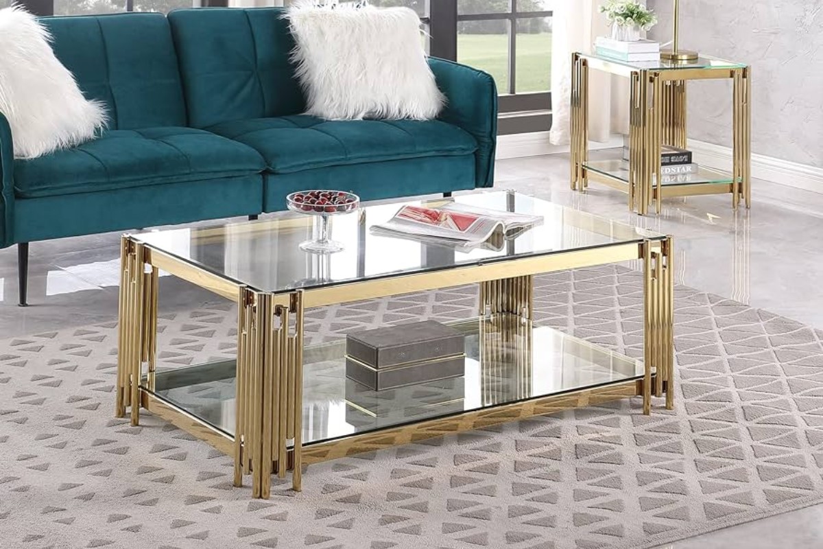 Bàn trà sofa mặt kính đẹp
