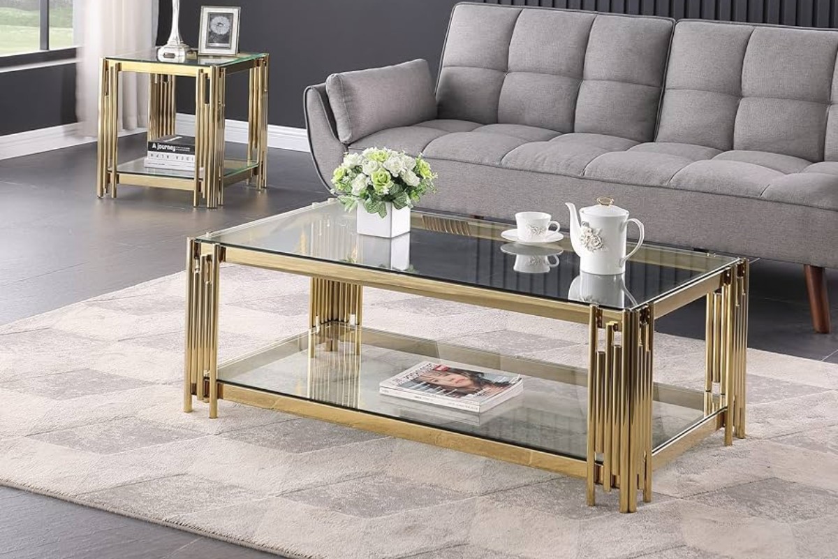 Bàn trà sofa mặt kính đẹp, độc đáo
