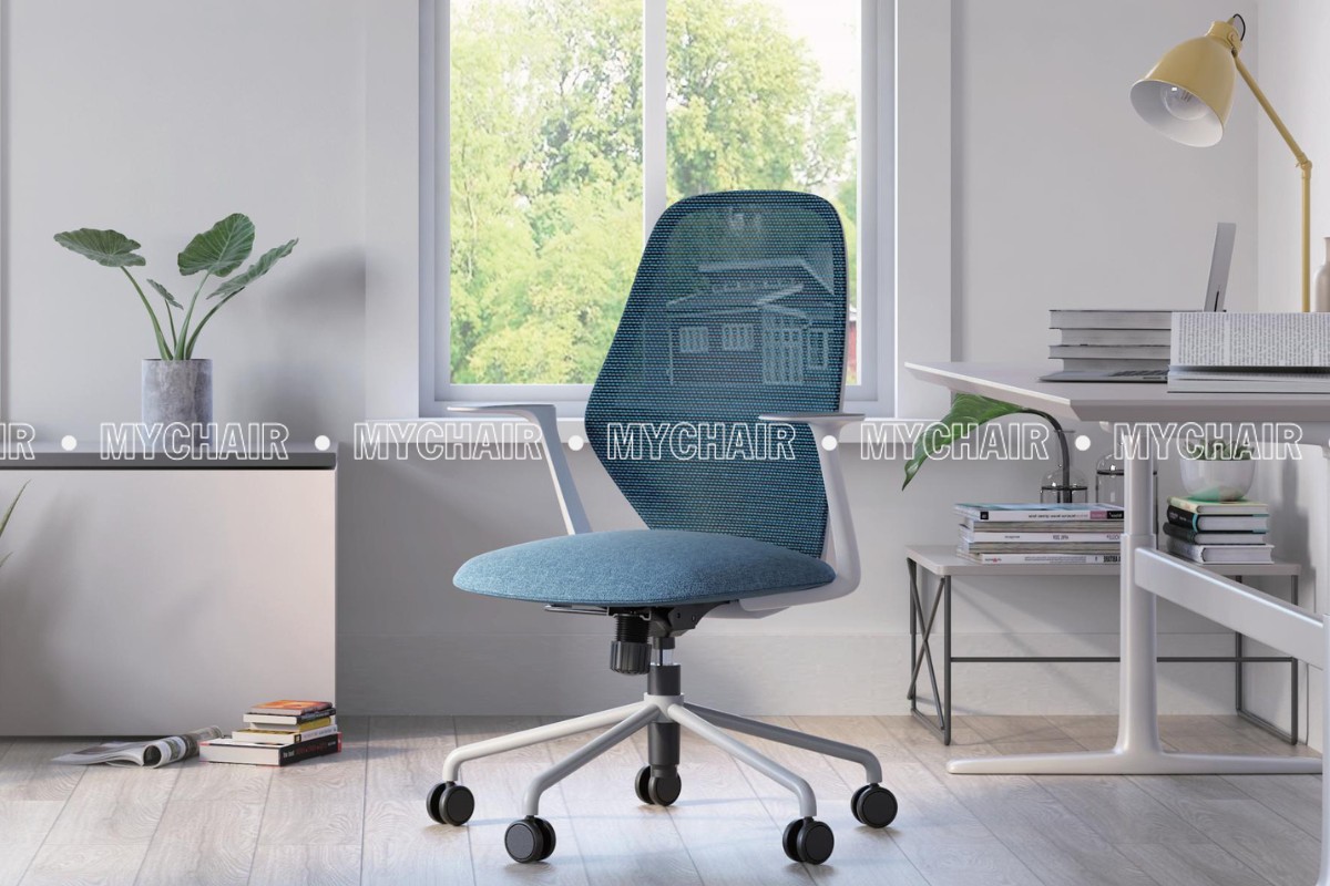 Bọc ghế xoay văn phòng bằng chất liệu vải