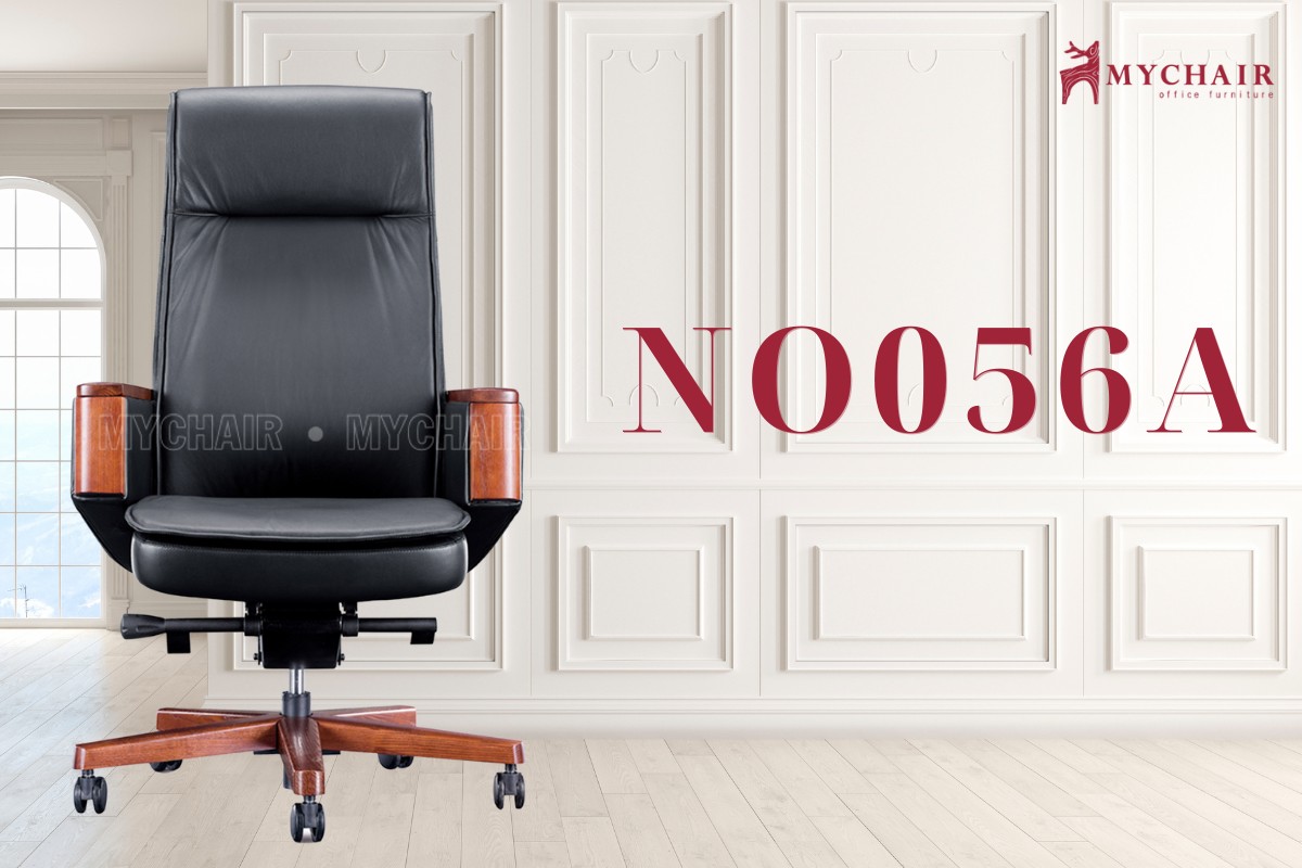 Mẫu ghế chân xoay gỗ sồi cao cấp MyChair NO056A