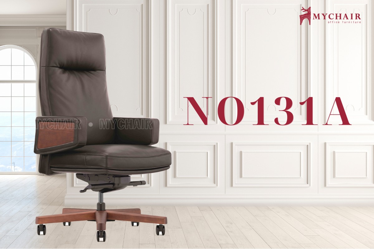 Mẫu ghế gỗ xoay văn phòng nhập khẩu chính hãng MyChair NO131A