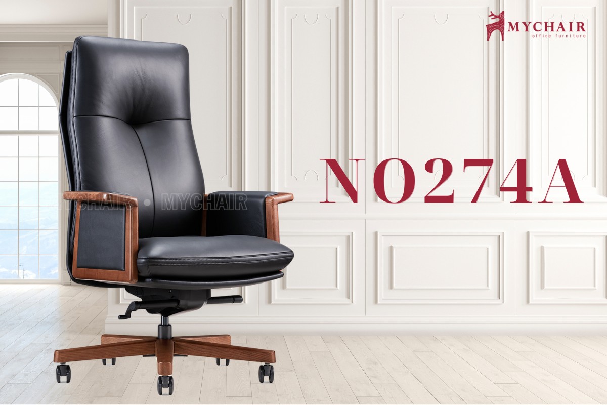 Mẫu ghế gỗ xoay văn phòng nhập khẩu MyChair NO274A