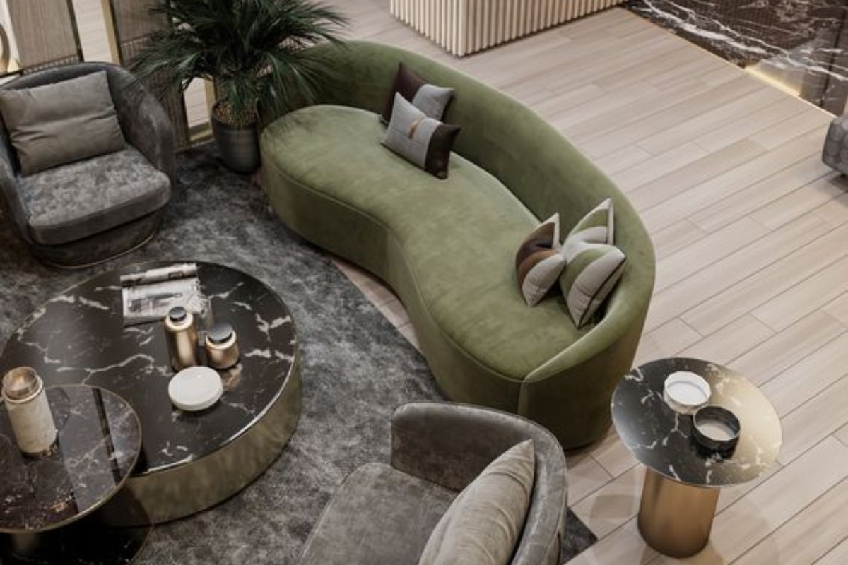 Sofa nhung lụa êm ái