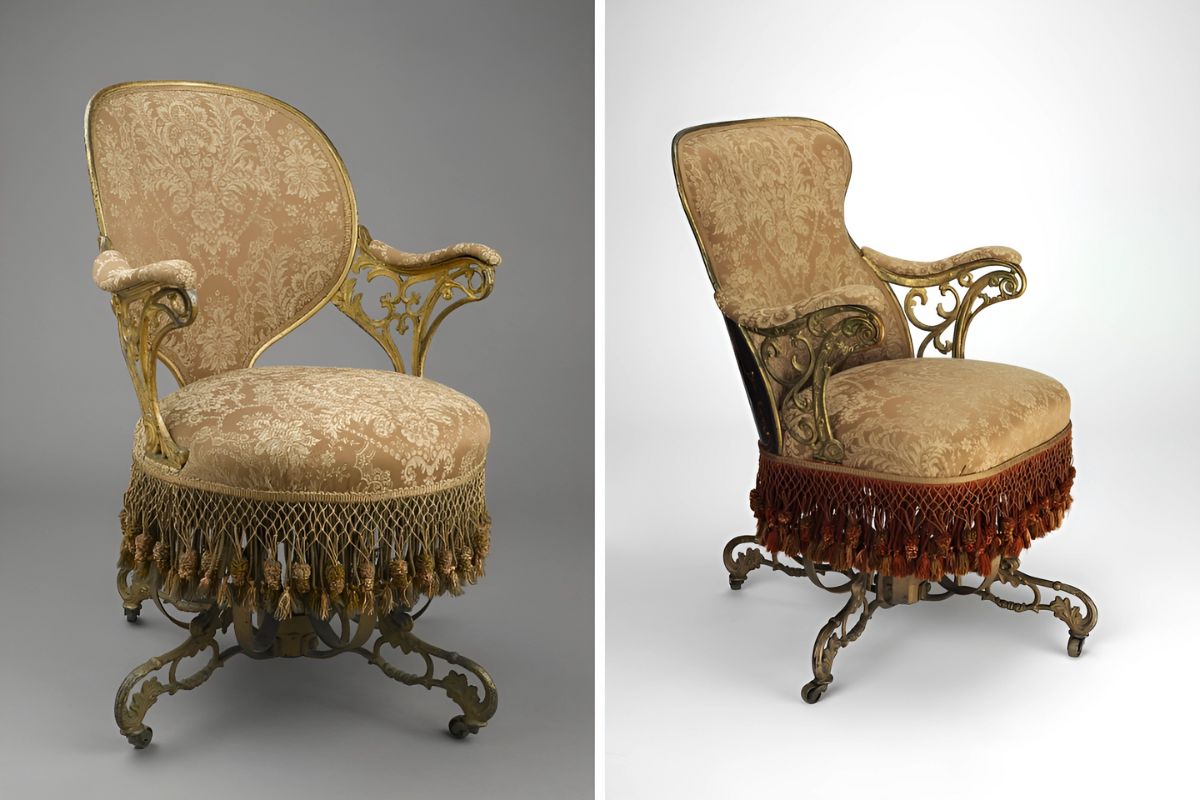 Ghế văn phòng giữa những năm 1800