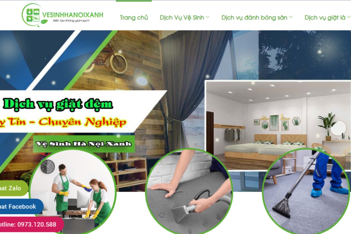 Công ty Hà Nội Xanh - Địa chỉ chuyên giặt ghế sofa chuyên nghiệp tại Hà Nội
