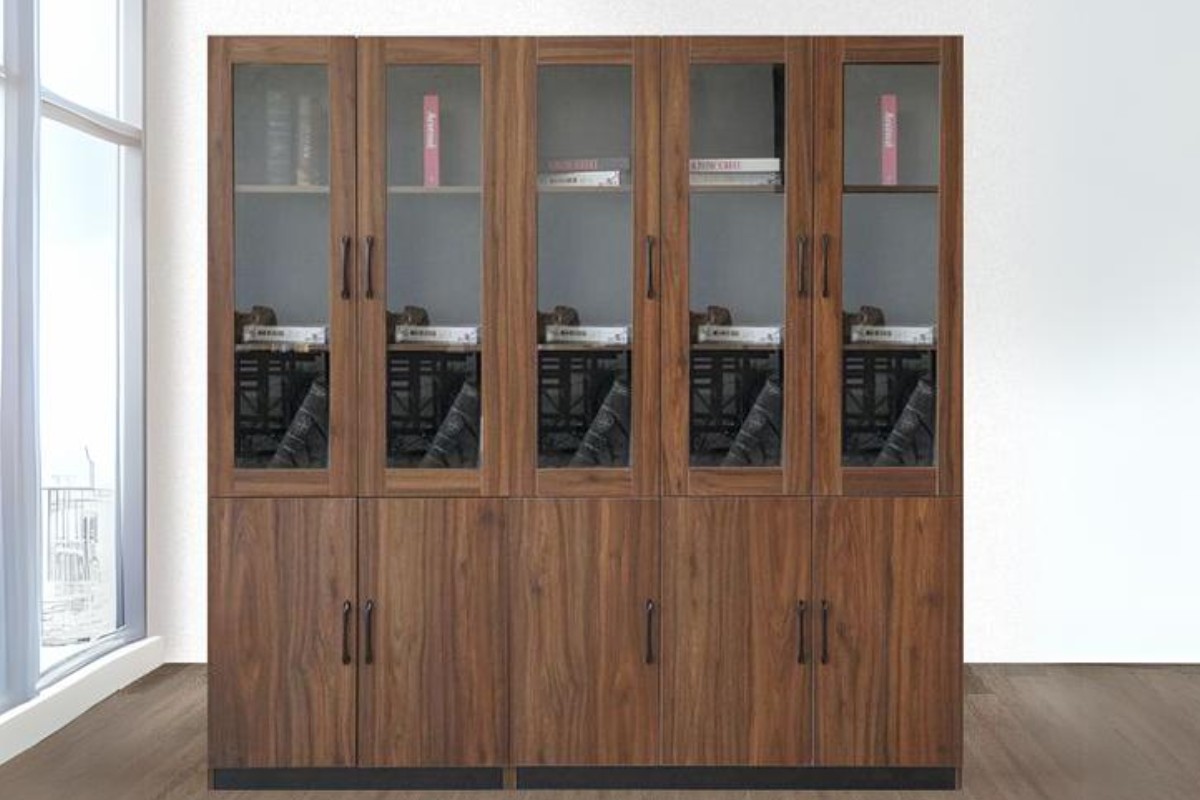 Tủ tài liệu 5 cánh kính