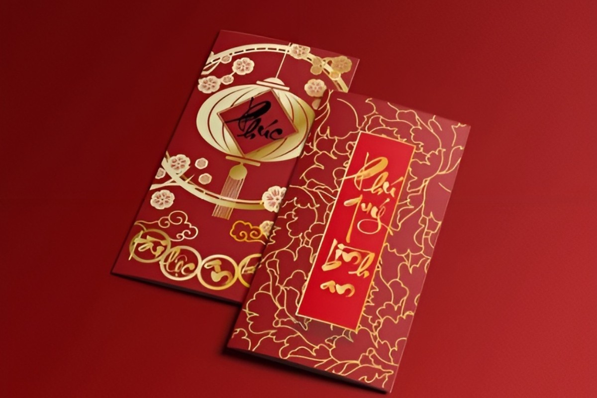 Mẫu bao lì xì đỏ may mắn