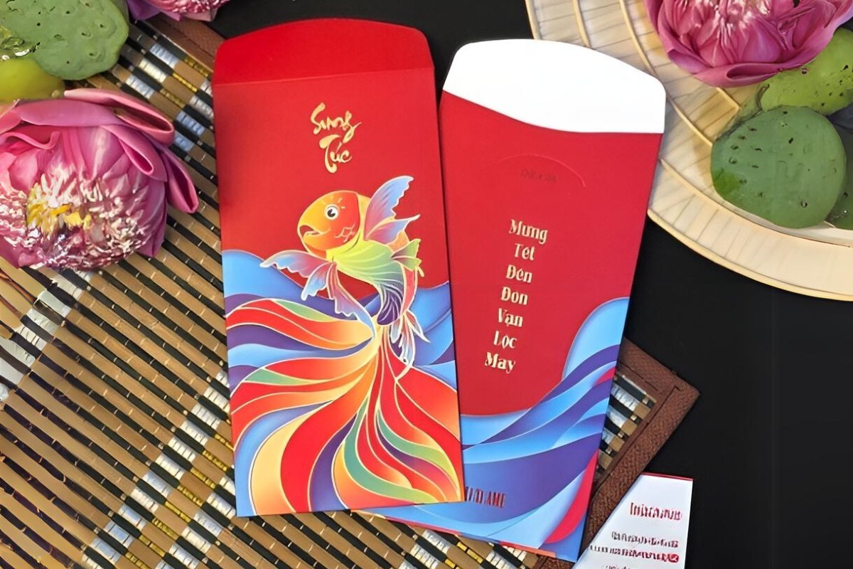 Bao lì xì in hình ảnh cá chép đẹp mắt