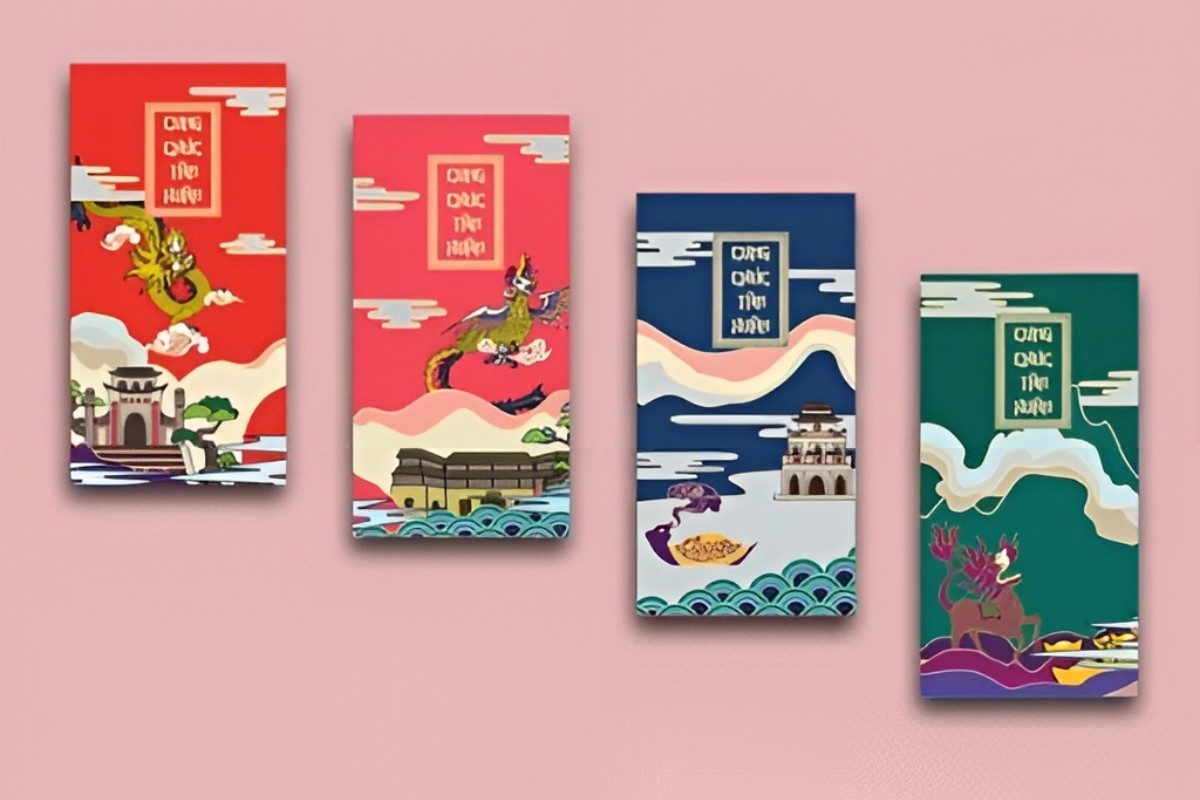 Bao lì xì doanh nghiệp in nổi