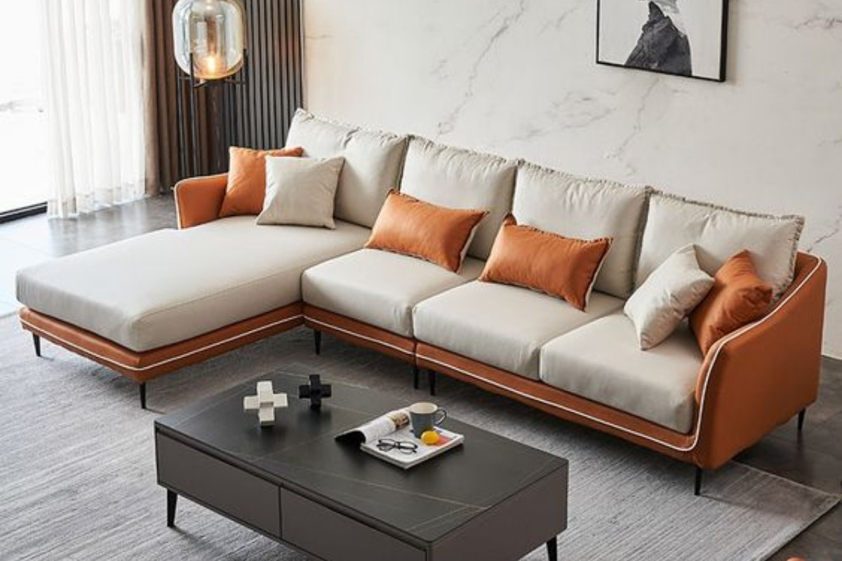 Sofa cho phòng khách nhỏ tone màu sáng