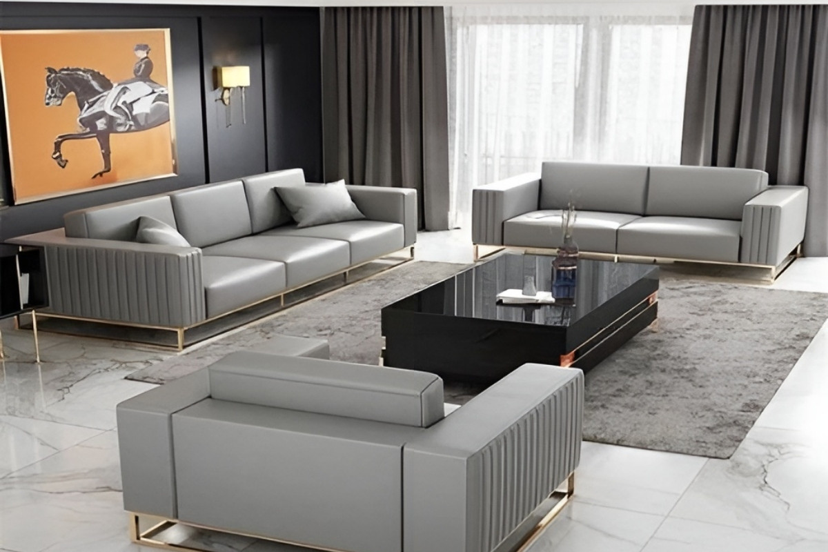 Sofa phòng khách bọc da cao cấp