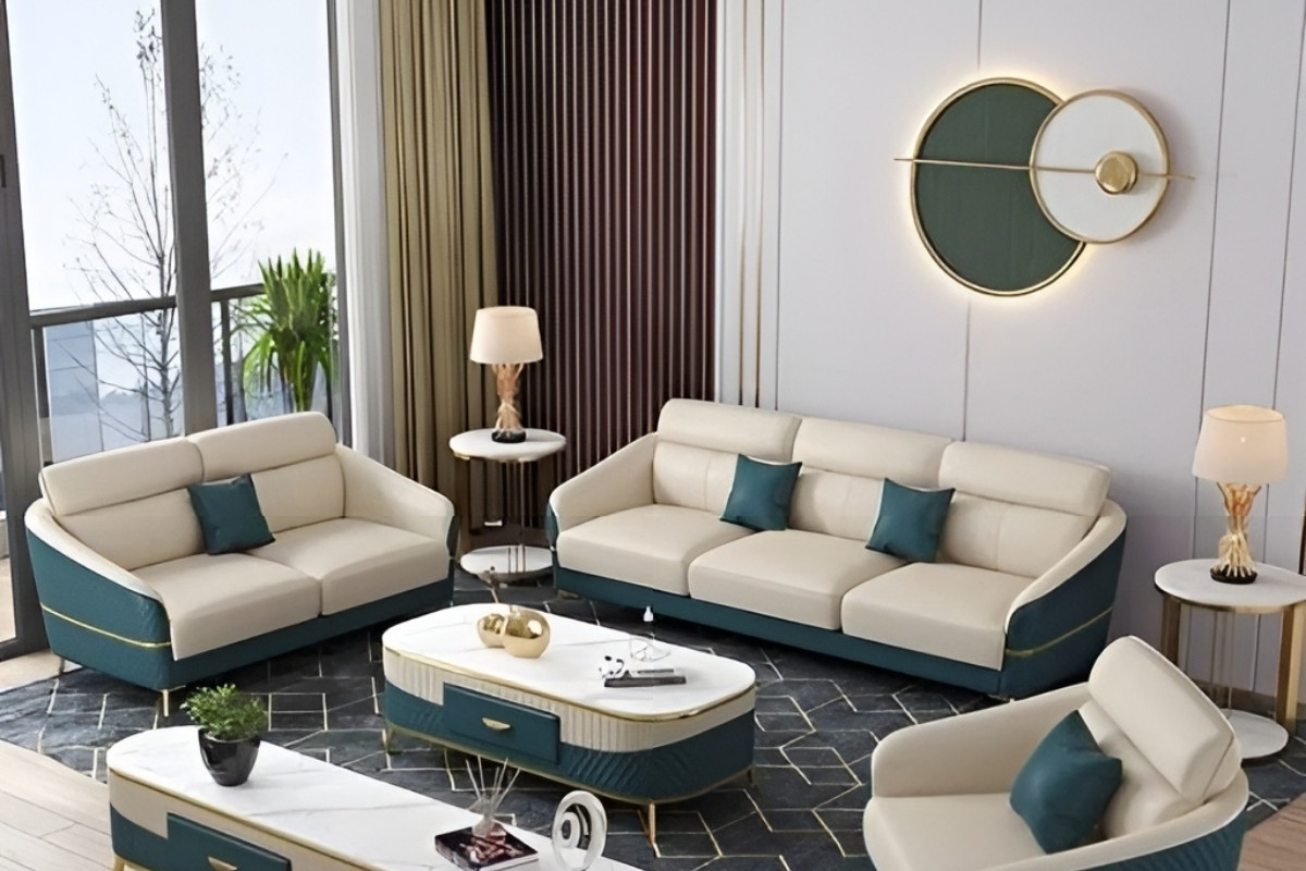 Sofa phòng khách bọc da