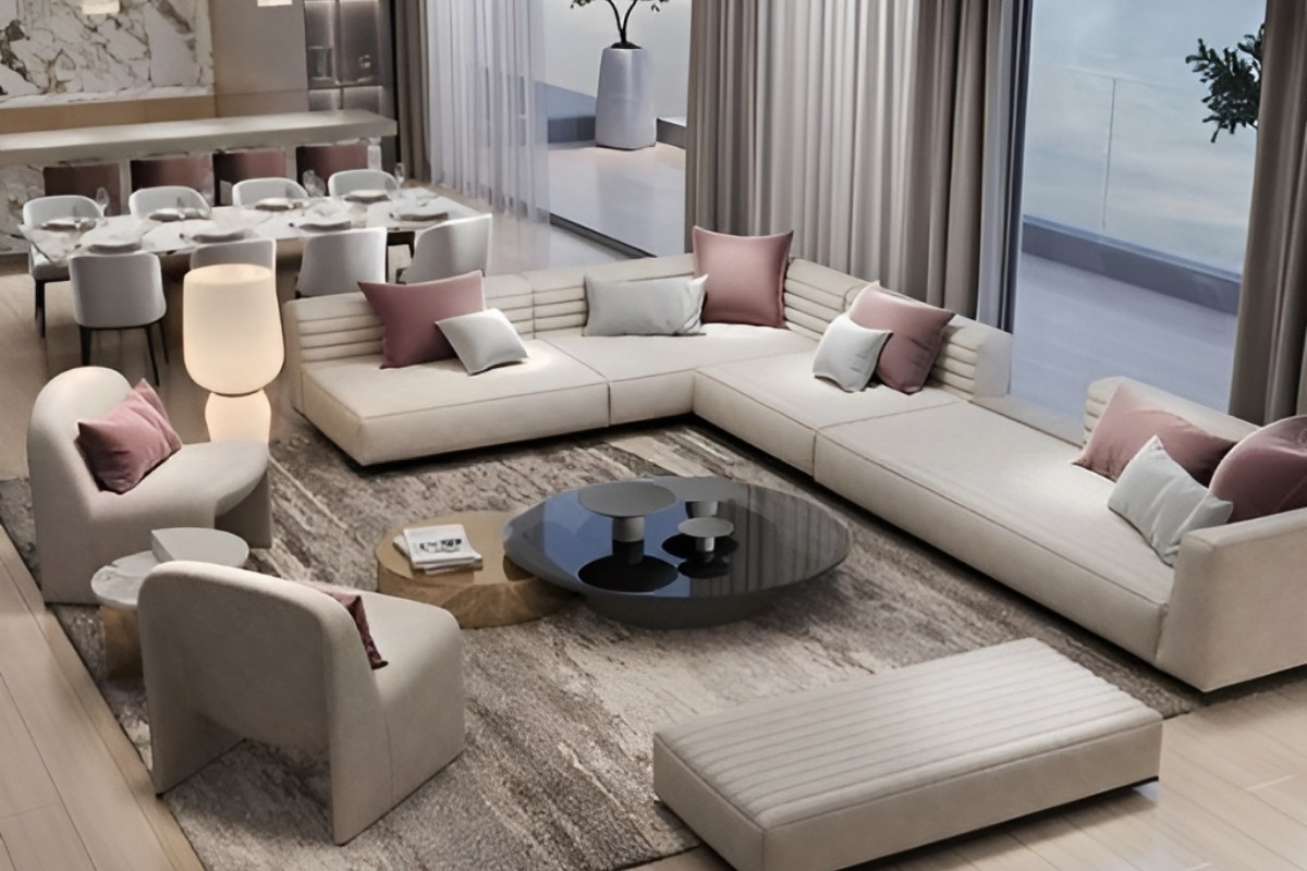 Sofa phòng khách hình chữ L