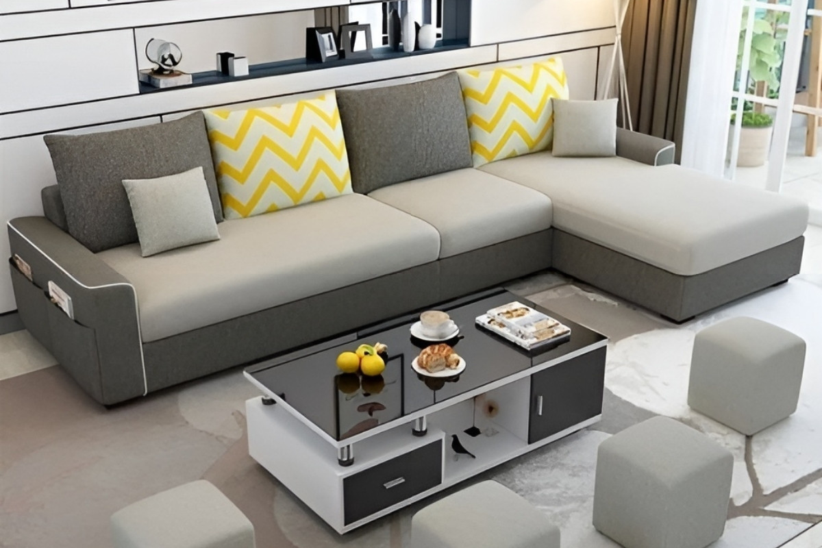 Sofa phòng khách bọc nỉ