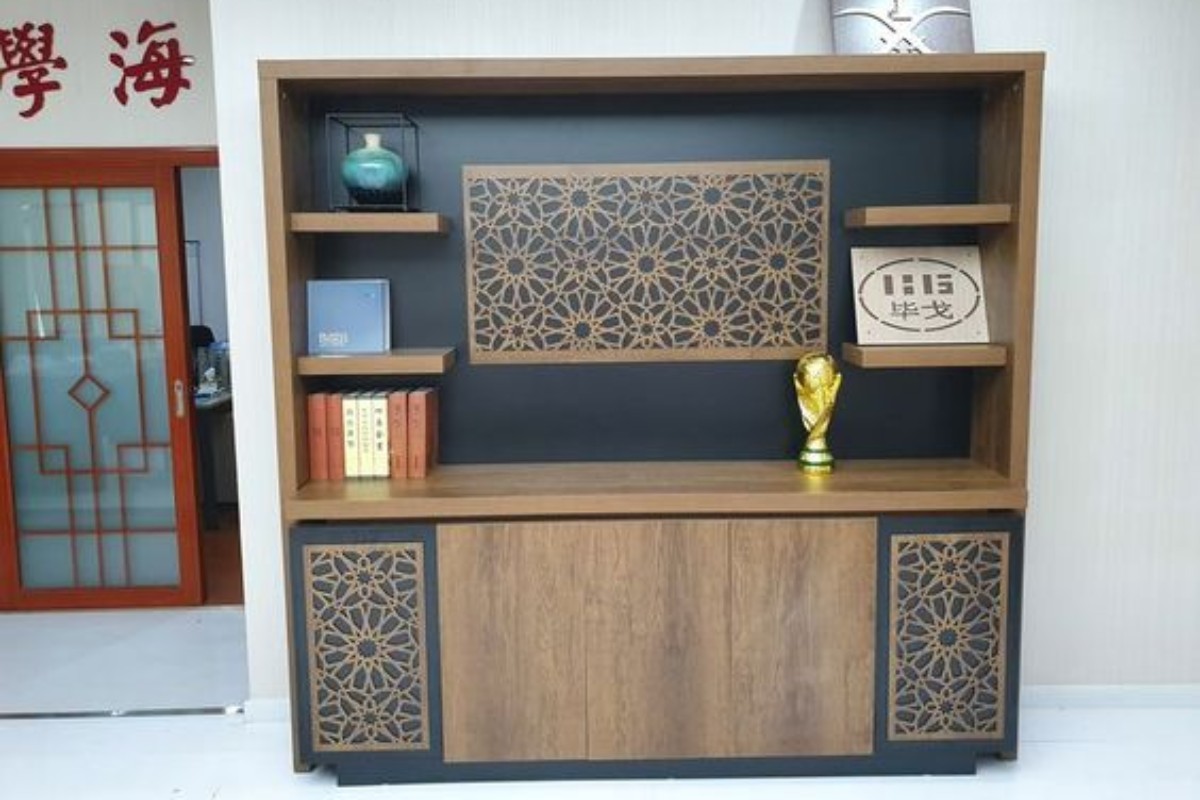 Tủ cánh lửng bằng gỗ tự nhiên