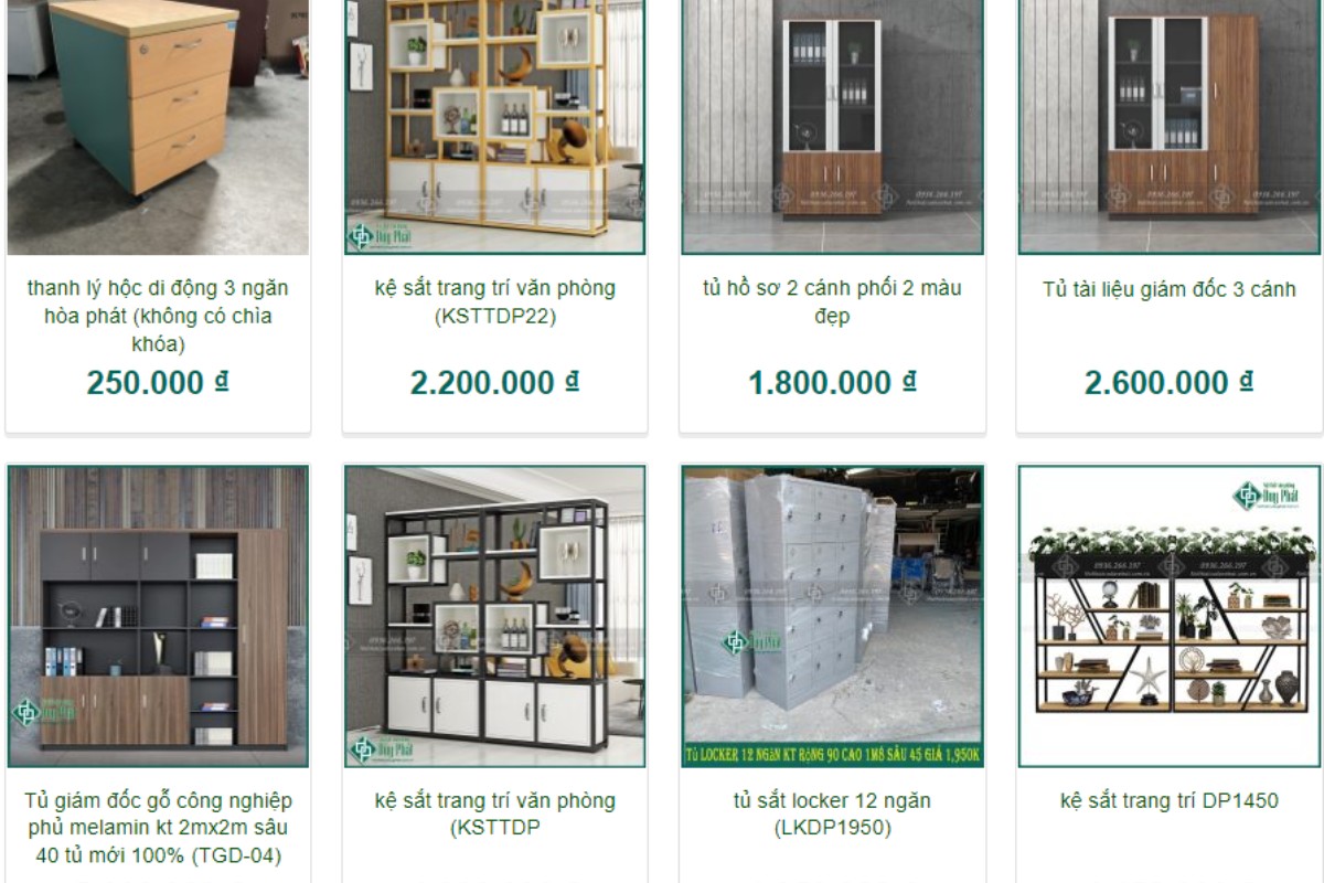 Nội thất Duy Phát - Địa chỉ mua tủ tài liệu văn phòng cũ giá tốt tại Hà Nội