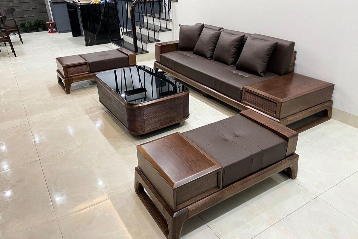 Sofa gỗ sồi