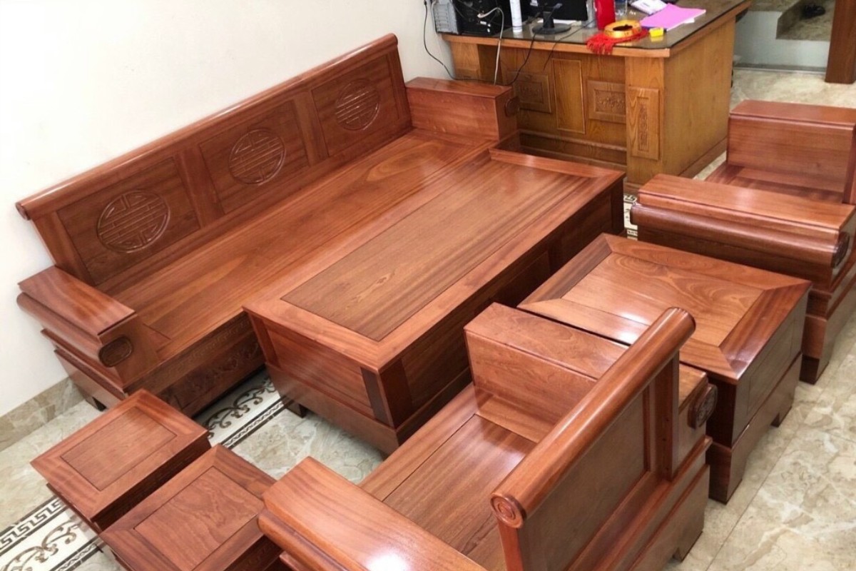 Sofa gỗ xoan đào