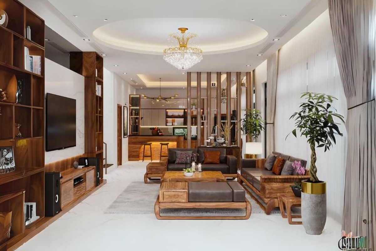 Sofa gỗ sang trọng
