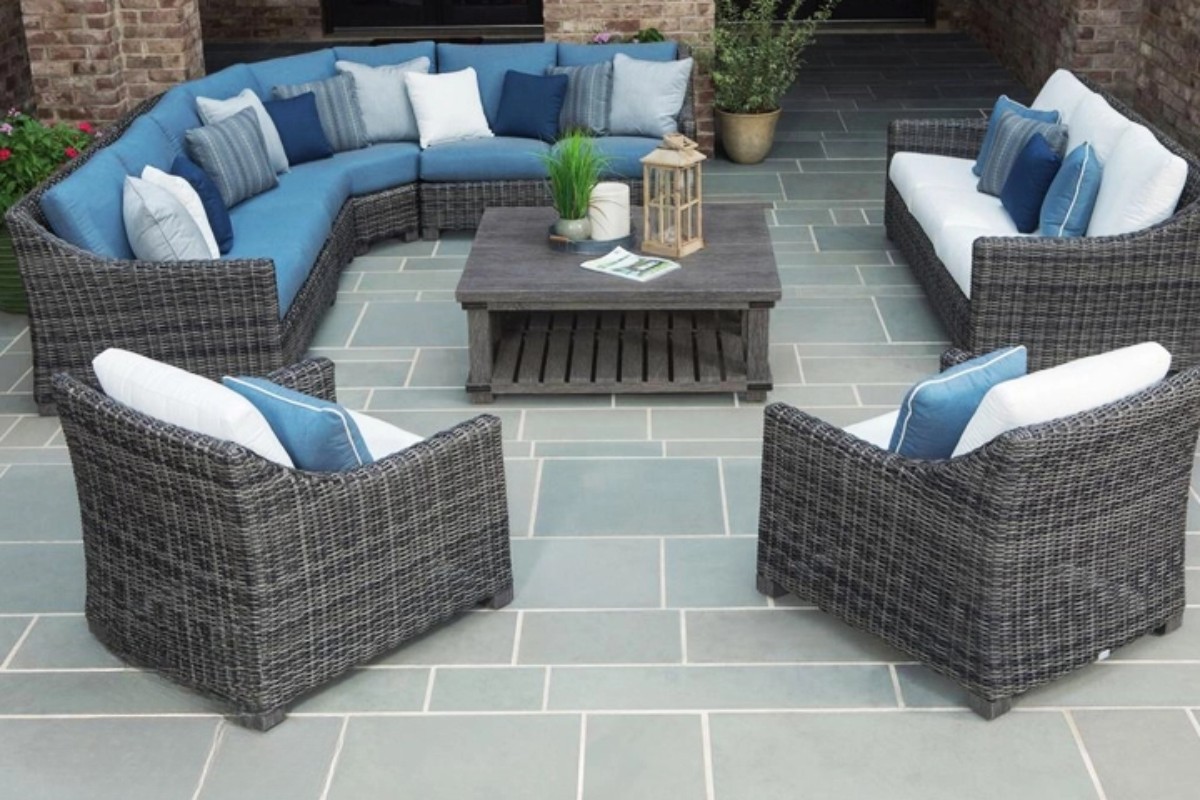 Sofa ngoài trời nhựa giả mây cao cấp