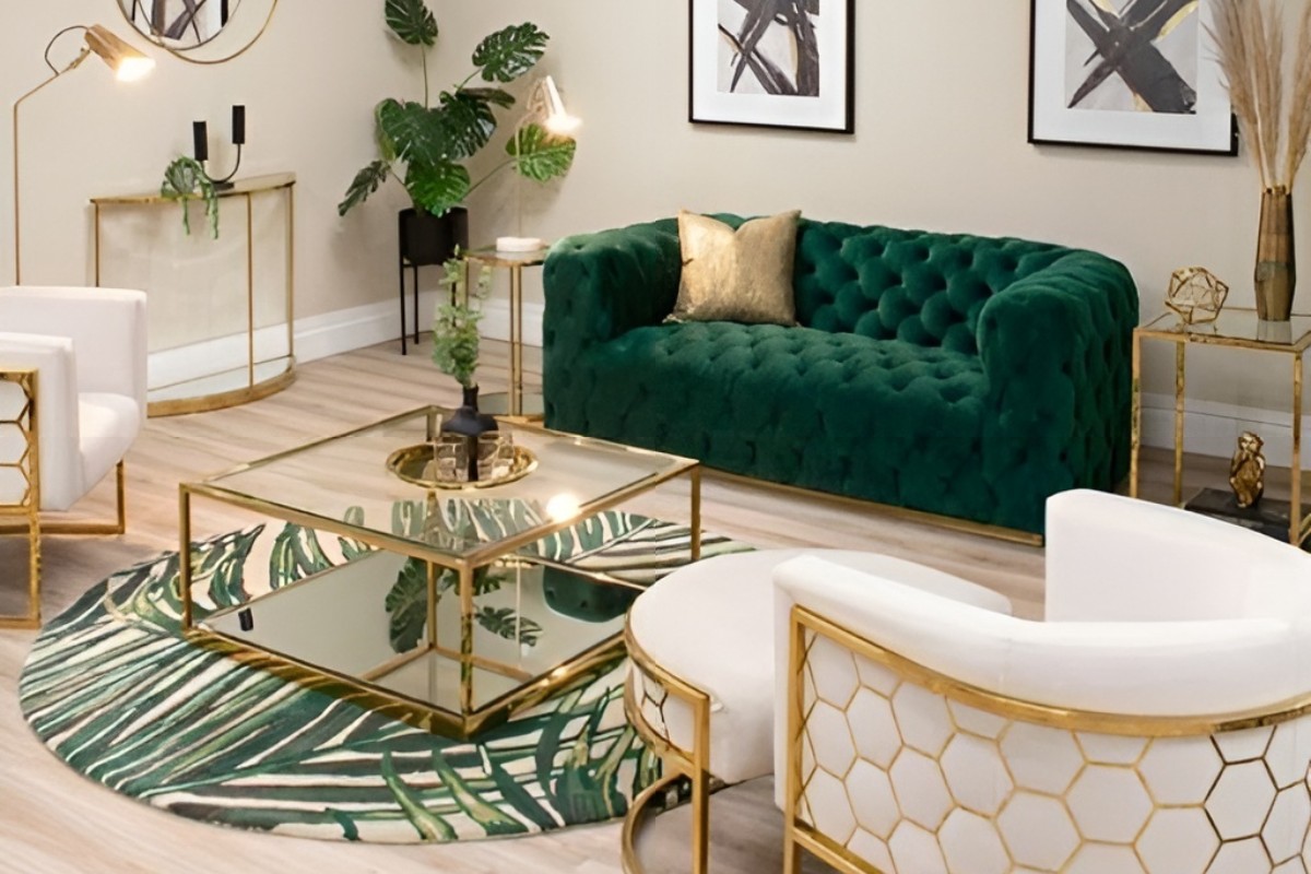 Bộ ghế sofa nhung len ấm áp