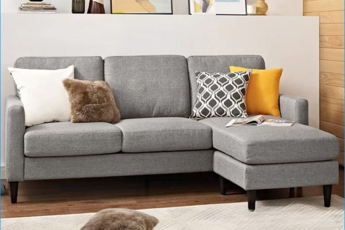 Sofa nỉ góc tích hợp nhiều tính năng