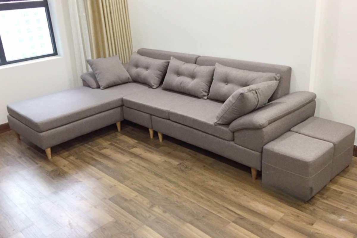 Sofa nỉ góc chữ L