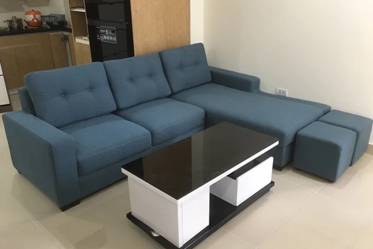 Sofa nỉ góc tối giản