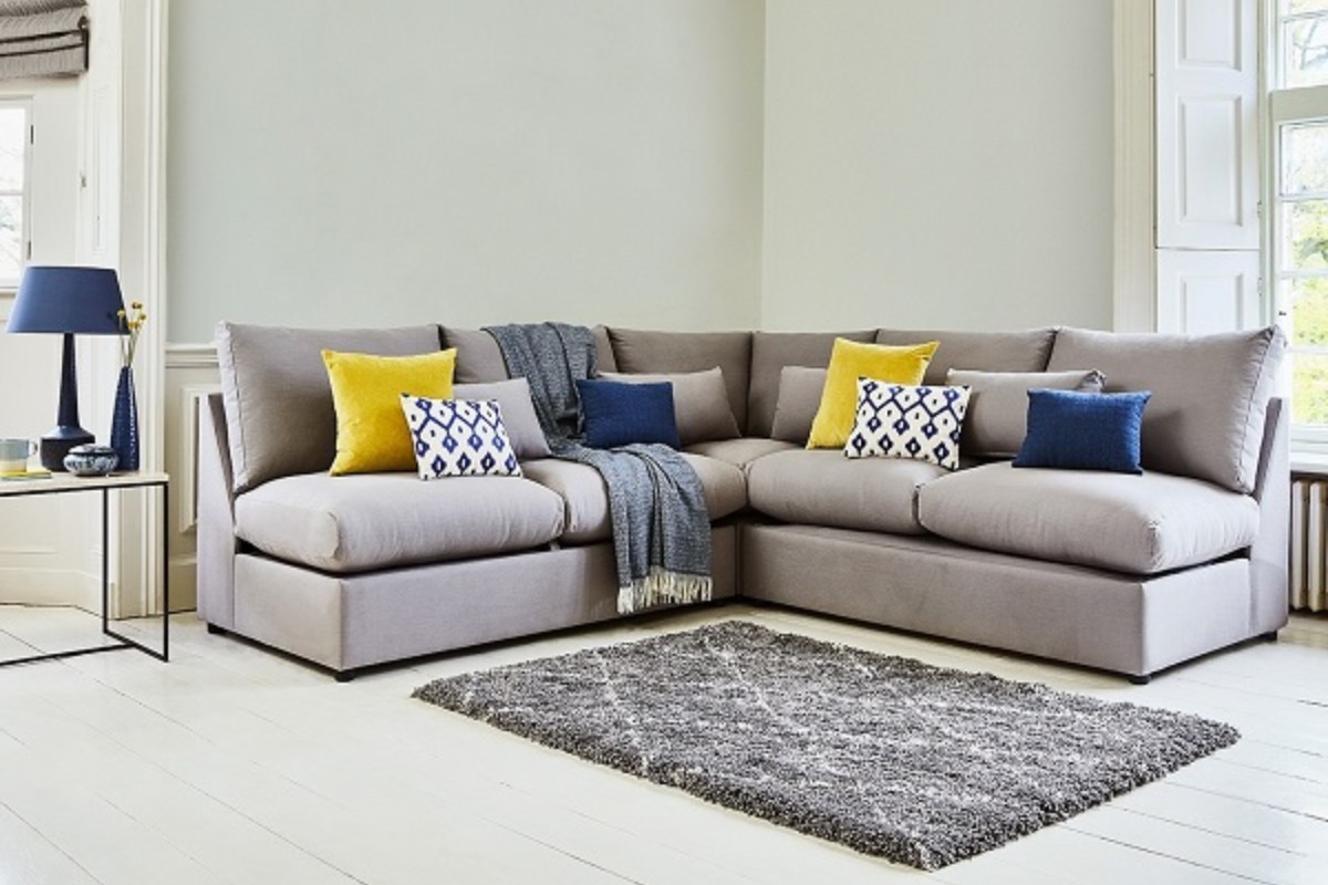 Sofa nỉ thô sợi gai