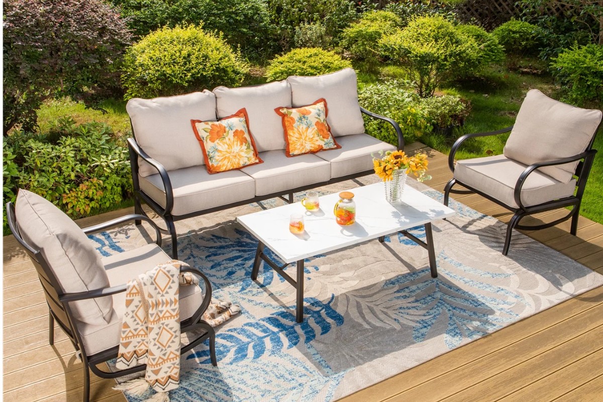 Sofa ngoài trời bằng sắt cao cấp
