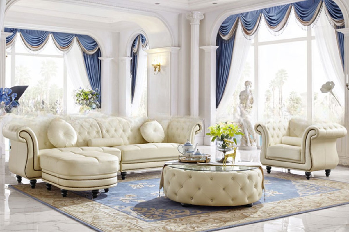 Sofa simili tân cổ điển