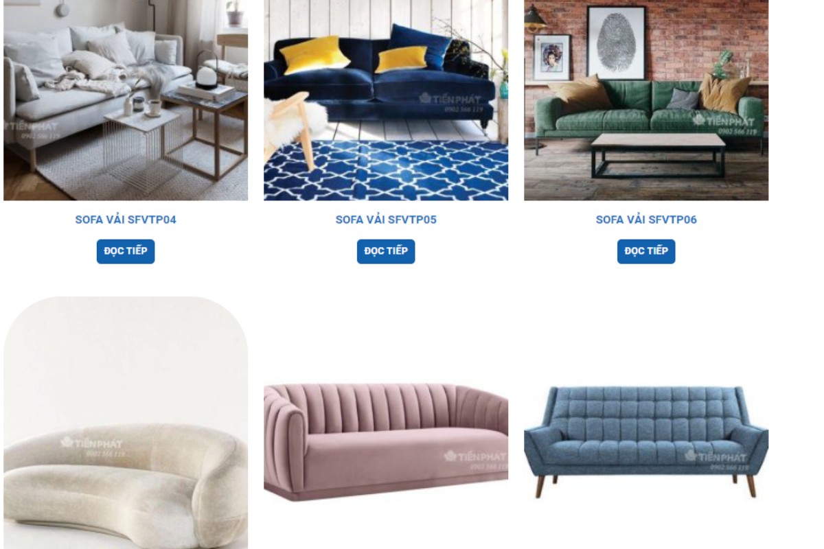 Sofa Tiến Phát - Nơi cung cấp sofa nhung giá rẻ