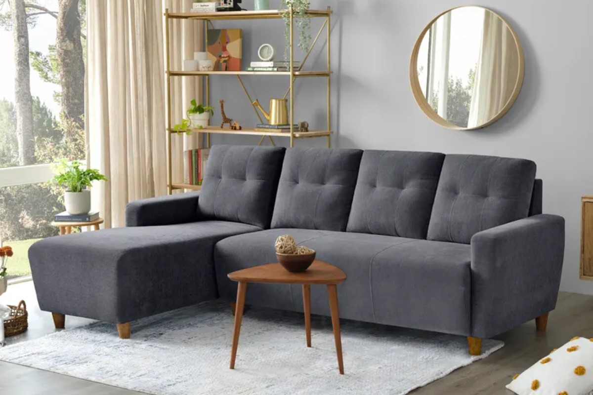Sofa vải chữ L đẹp mắt