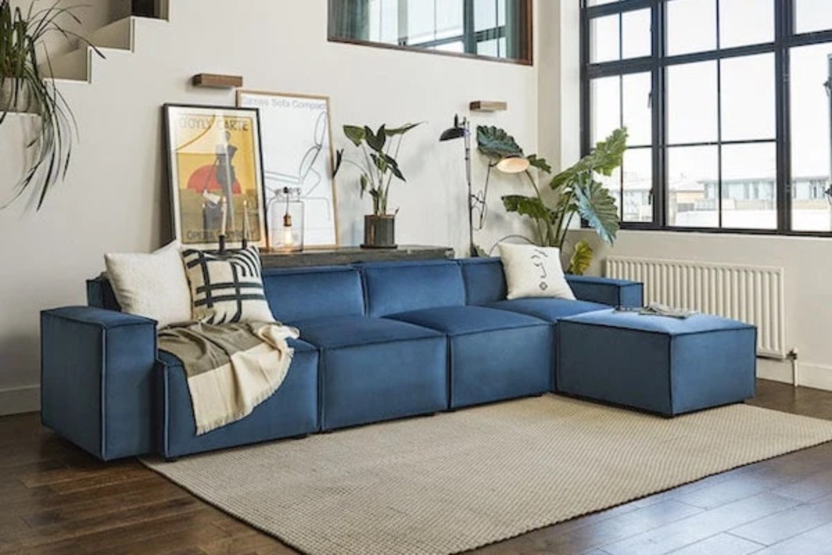 Sofa vải chữ L đẹp mắt
