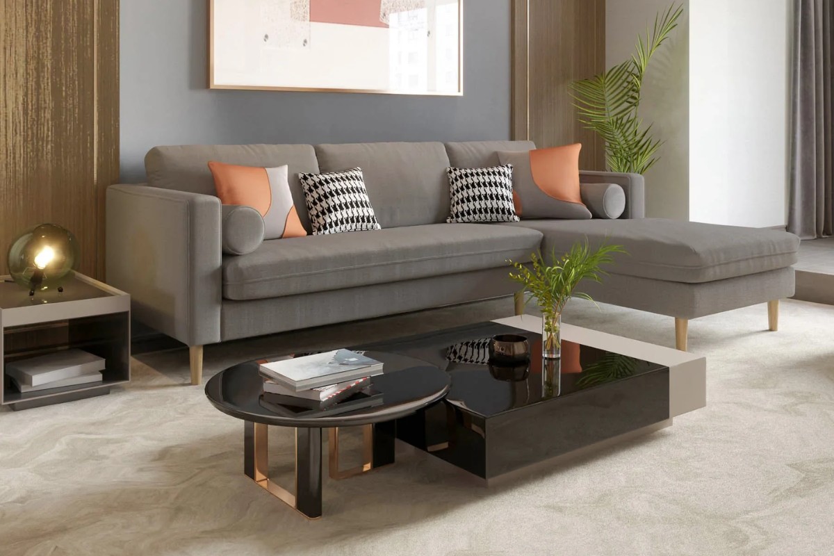 Sofa vải mang đến cảm giác sang trọng, thư giãn