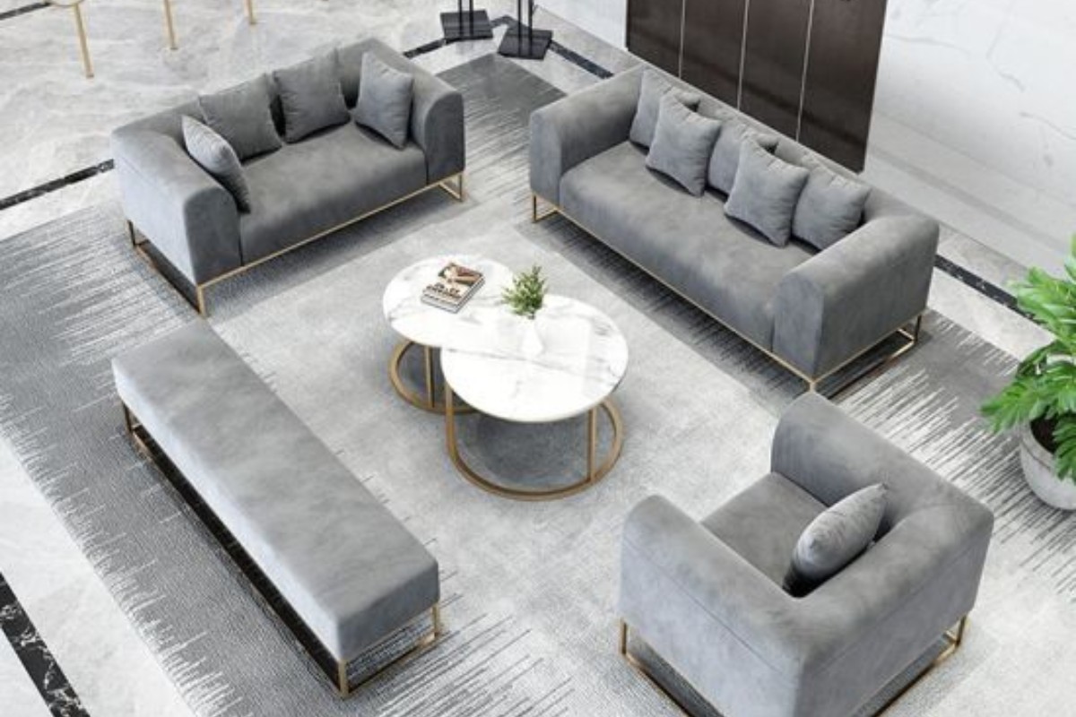 Sofa vải nhung cotton