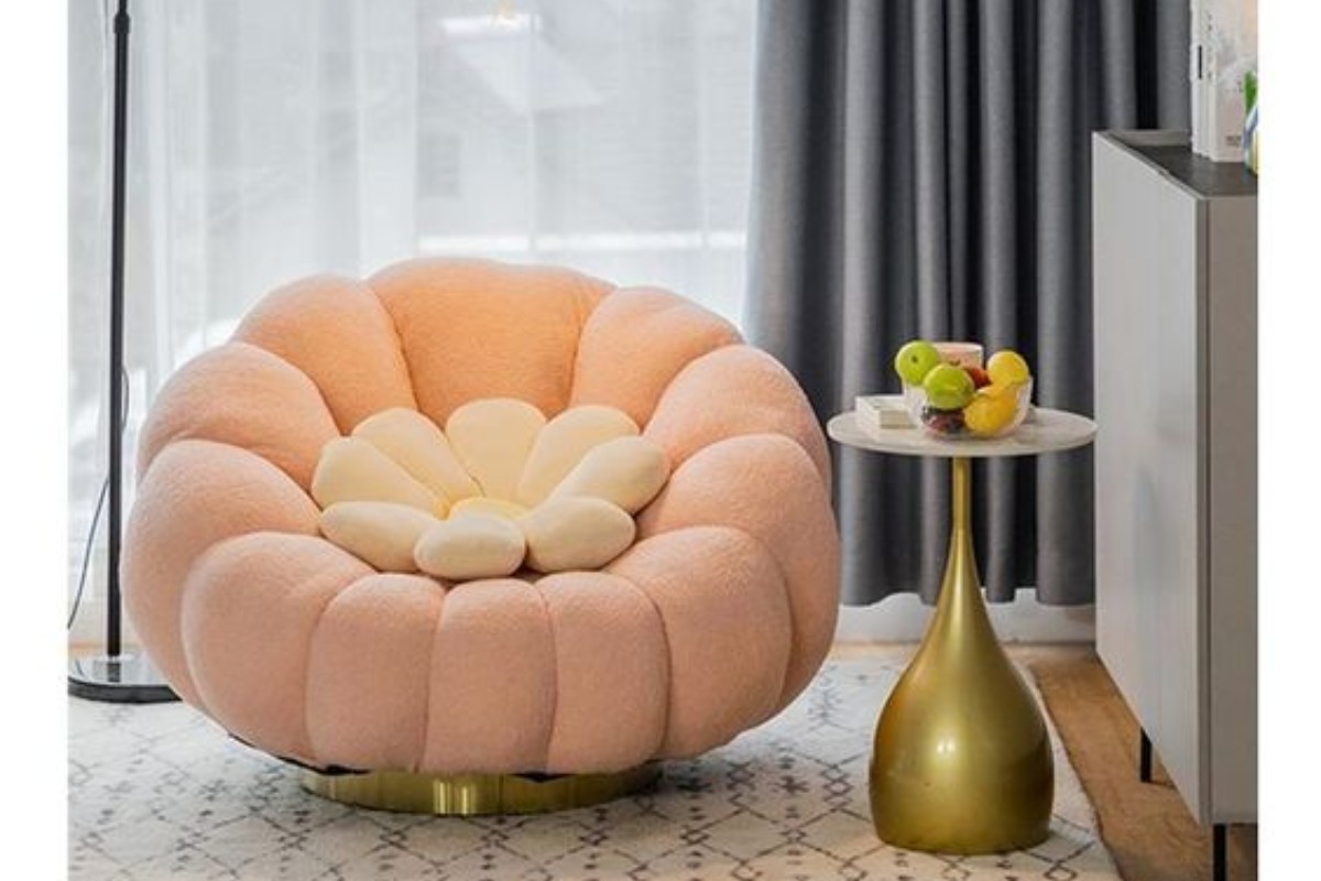 Mẫu 12: Ghế sofa vải nhung sợi nhân tạo