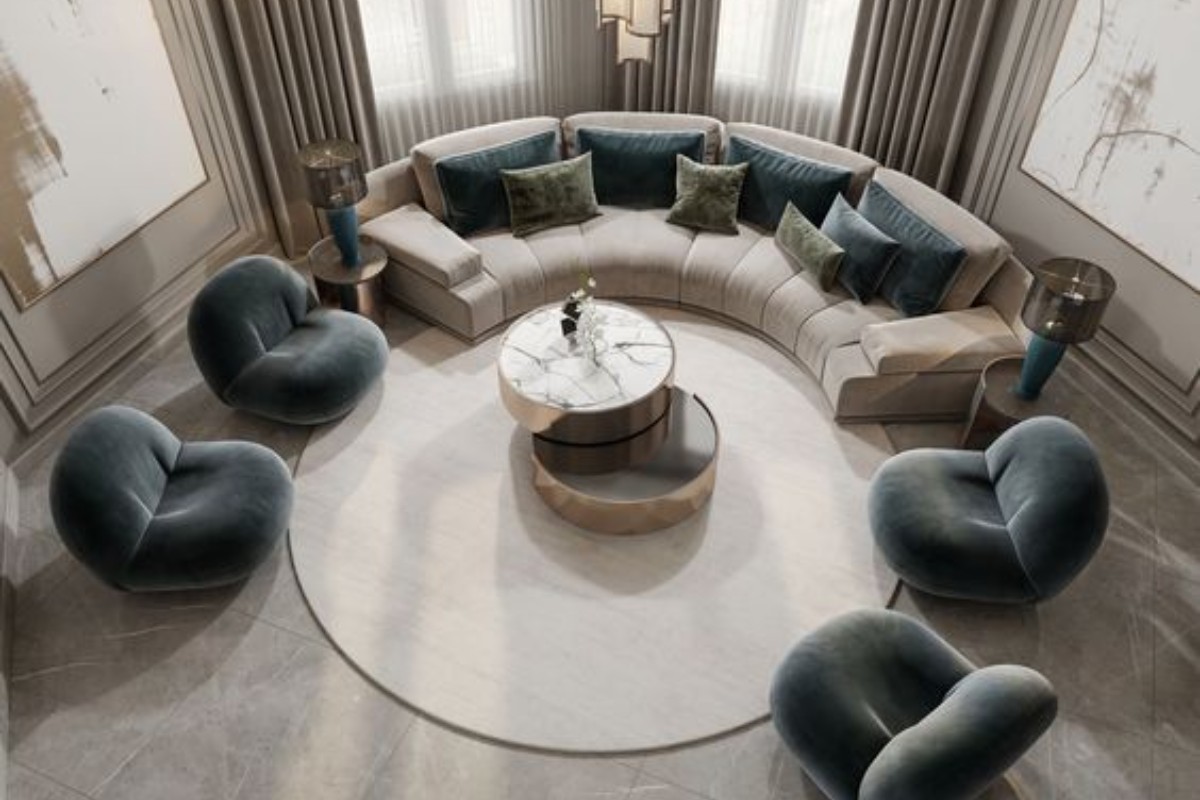 Ghế sofa nhung nhân tạo