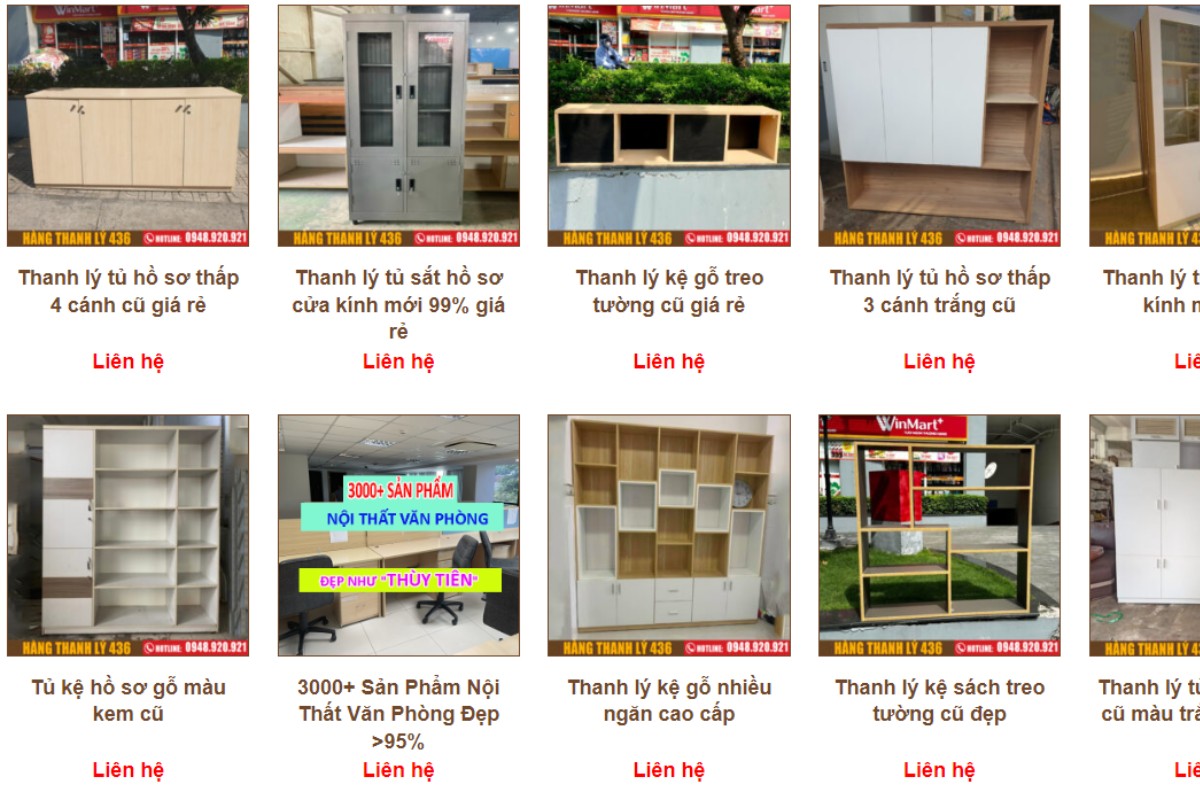Cửa hàng thanh lý đồ cũ 436 - Địa chỉ mua tủ hồ sơ, tài liệu cũ giá tốt tại TPHCM