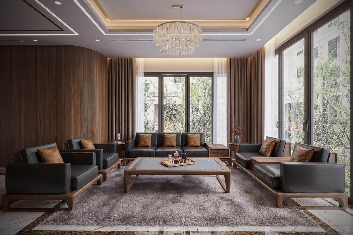 Sofa gỗ sang trọng