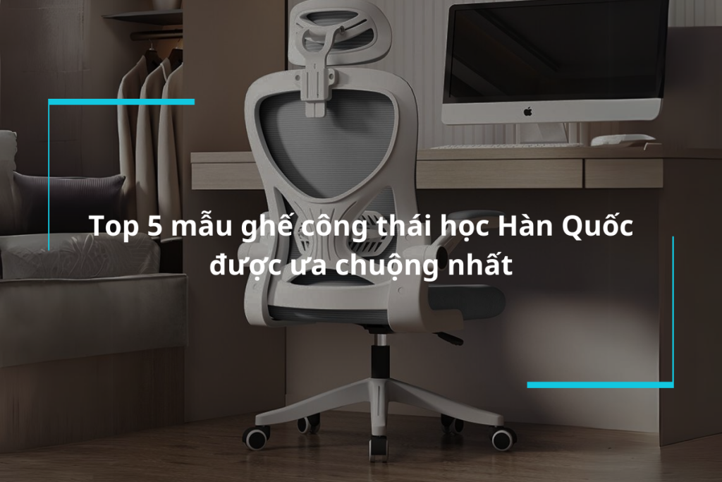 Top 5 mẫu ghế công thái học Hàn Quốc được ưa chuộng nhất