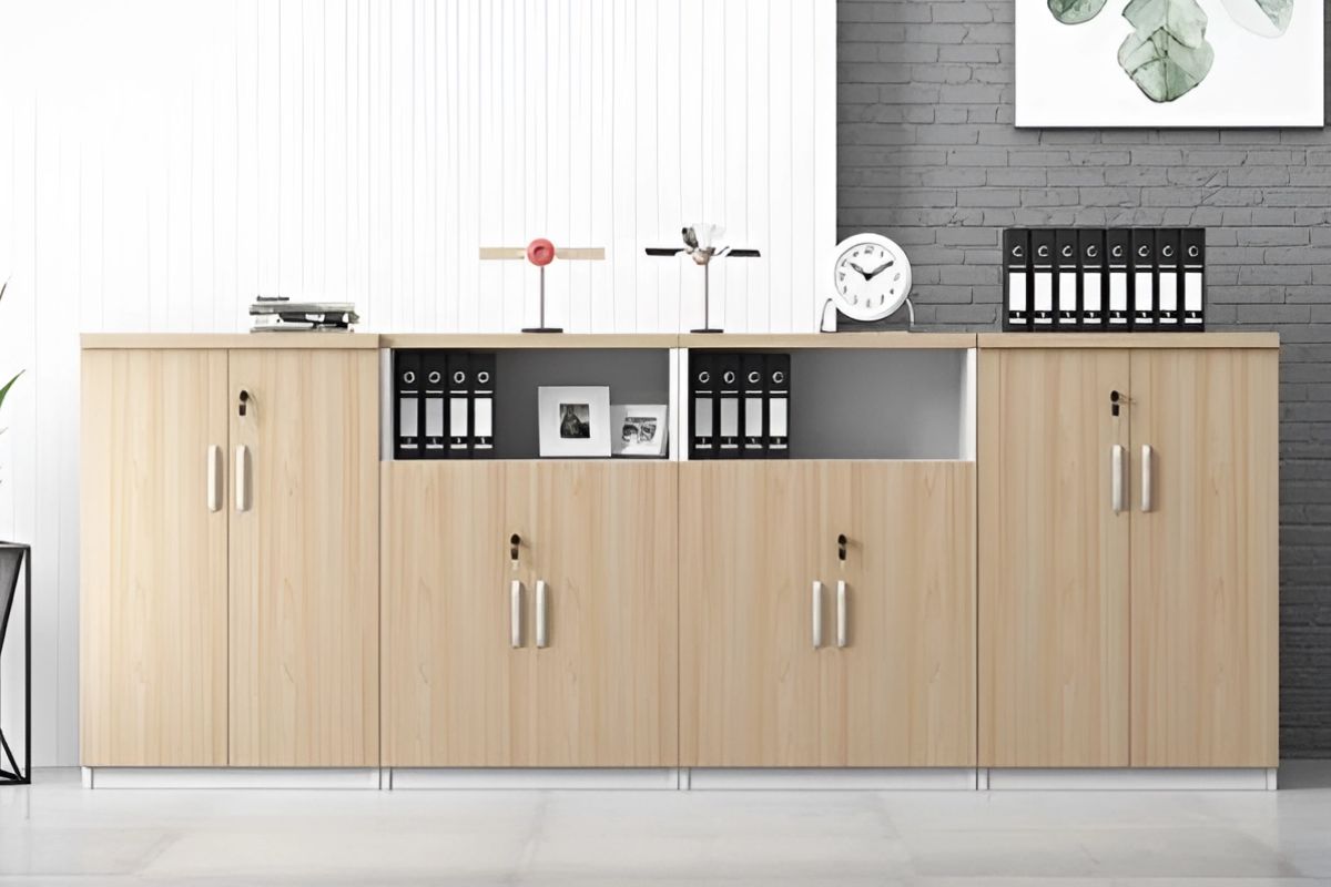 Tủ gỗ công nghiệp có khóa 1 chiều