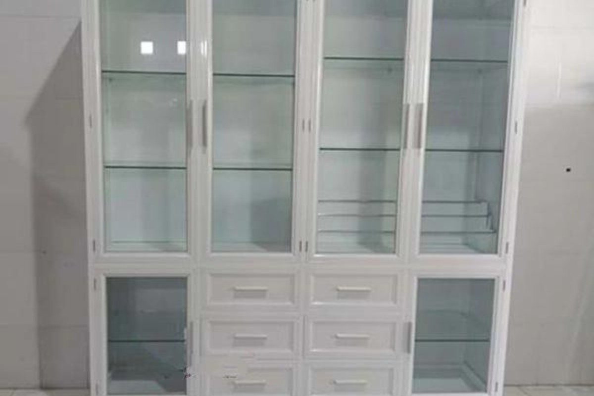 Tủ nhôm đựng hồ sơ cửa kính